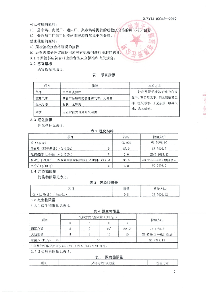 Q/AYTJ 0004S-2019 标准预览
