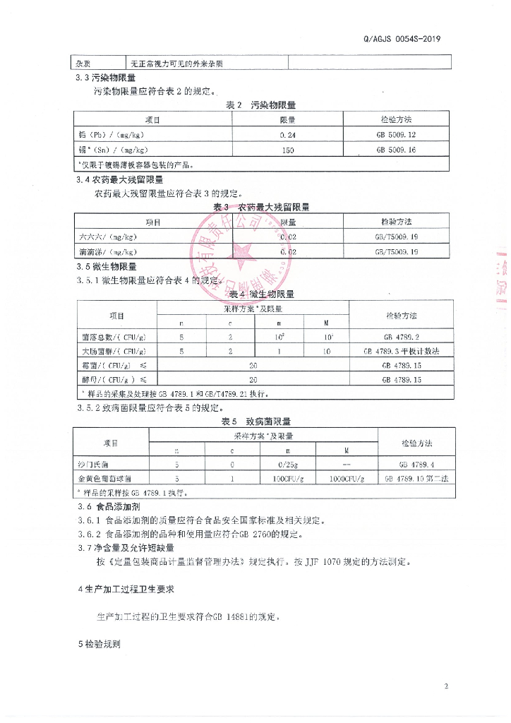 Q/AGJS 0054S-2019 标准预览
