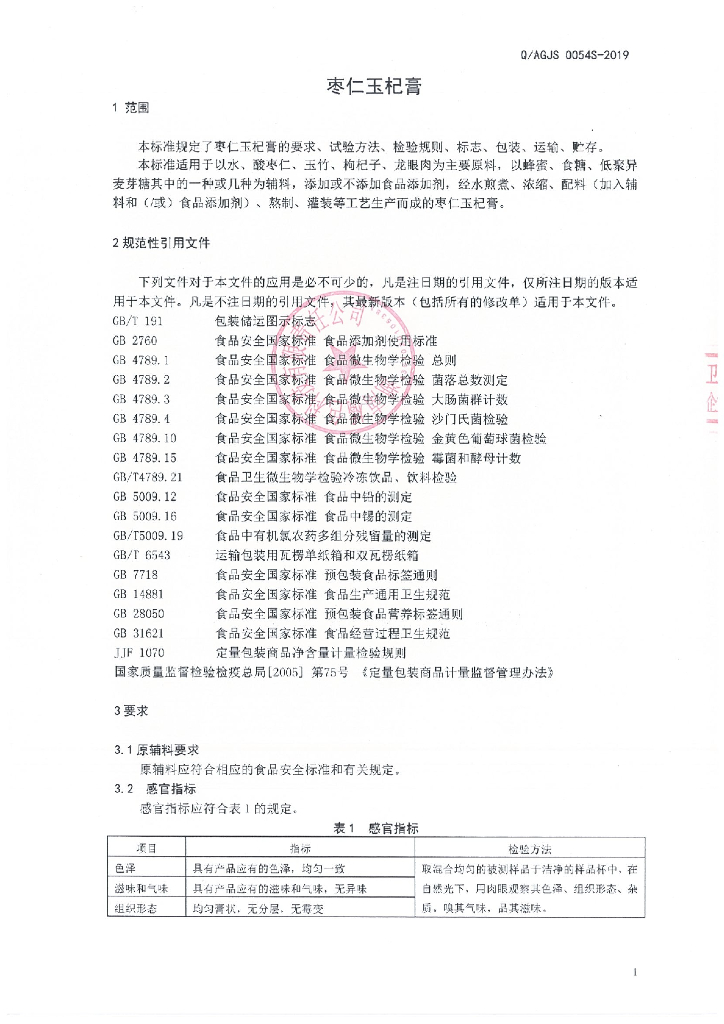 Q/AGJS 0054S-2019 标准预览