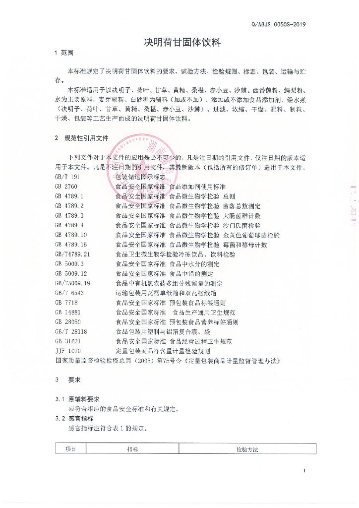 Q/AGJS 0050S-2019 标准预览