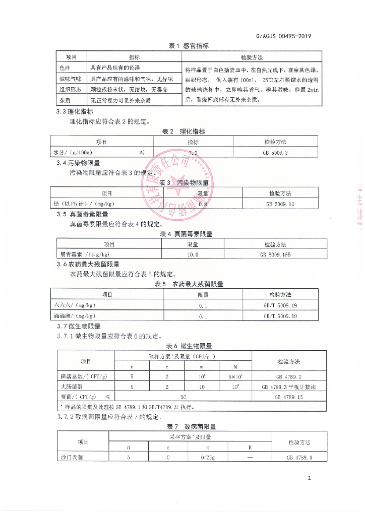 Q/AGJS 0049S-2019 标准预览