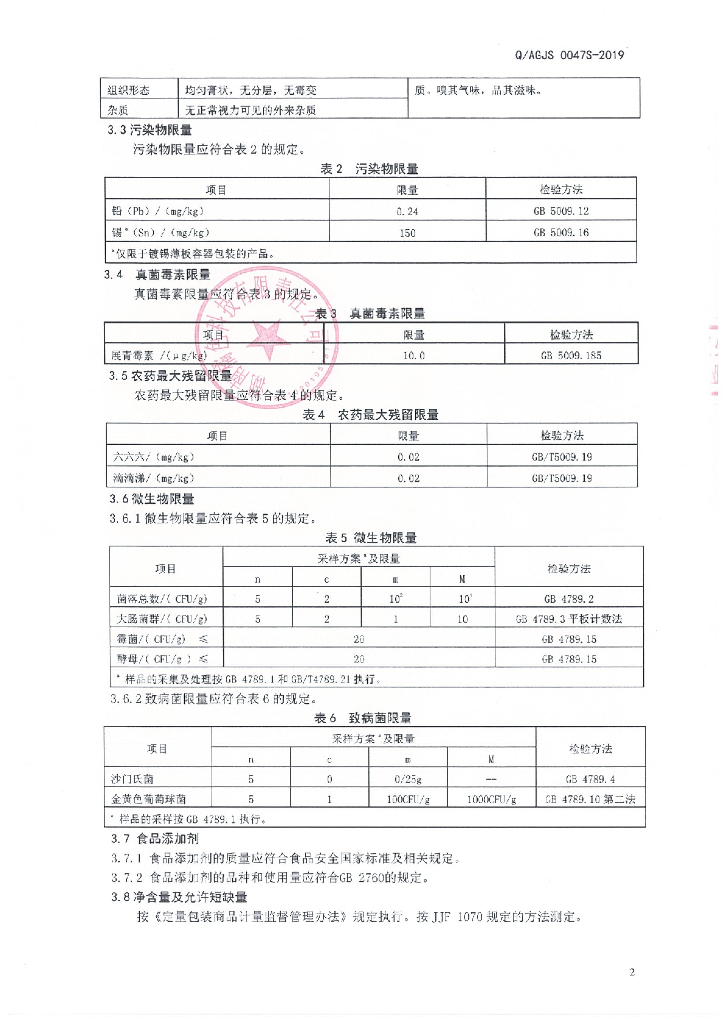 Q/AGJS 0047S-2019 标准预览