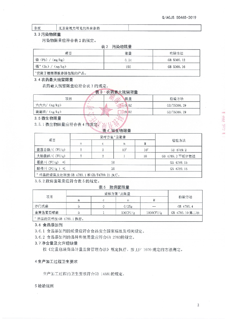 Q/AGJS 0046S-2019 标准预览