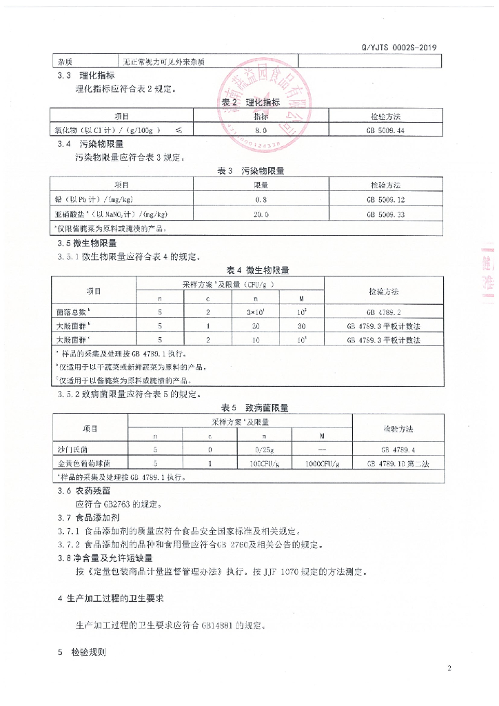Q/YJTS 0002S-2019 标准预览