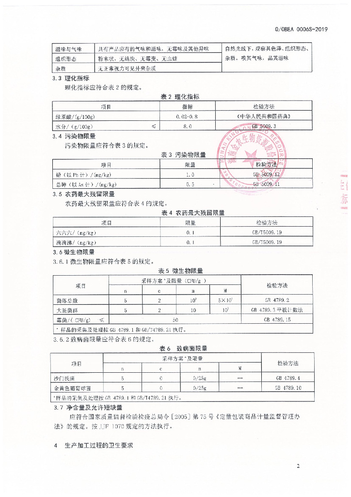 Q/OBEA 0006S-2019 标准预览