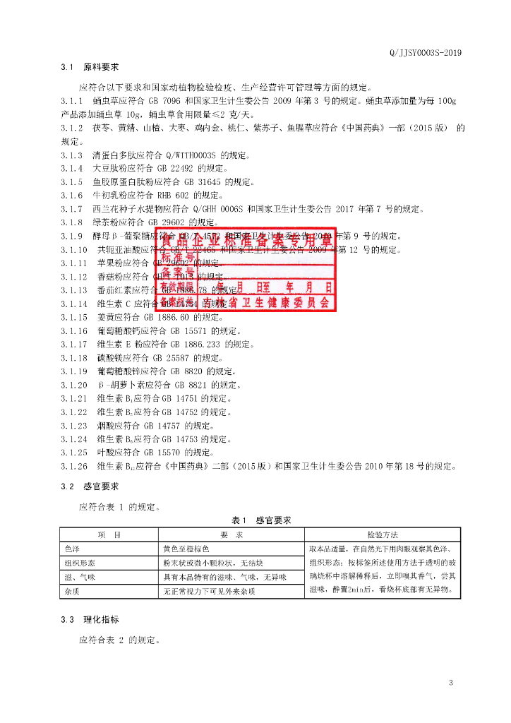 Q/JJSY 0003S-2019 标准预览