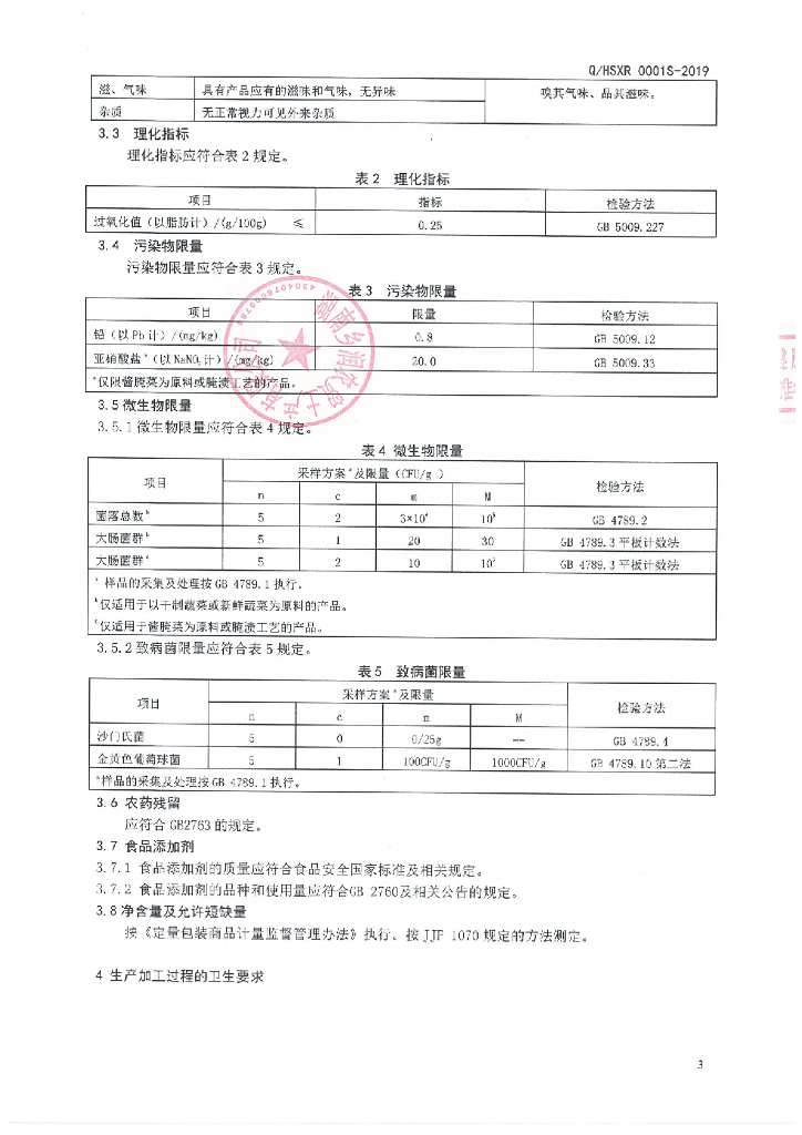 Q/HSXR 0001S-2019 标准预览