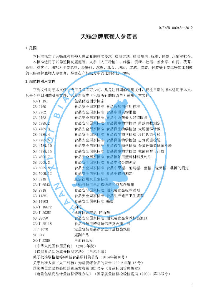Q/ENSW 0004S-2019 标准预览