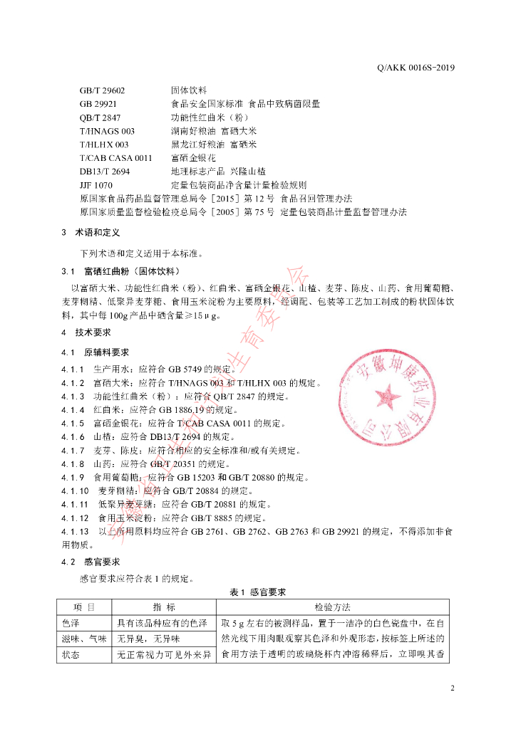 Q/AKK 0016S-2019 标准预览