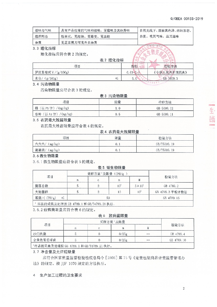 Q/OBEA 0015S-2019 标准预览