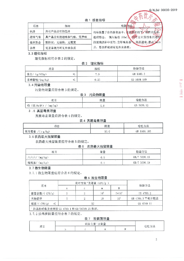 Q/ALBJ 0003S-2019 标准预览
