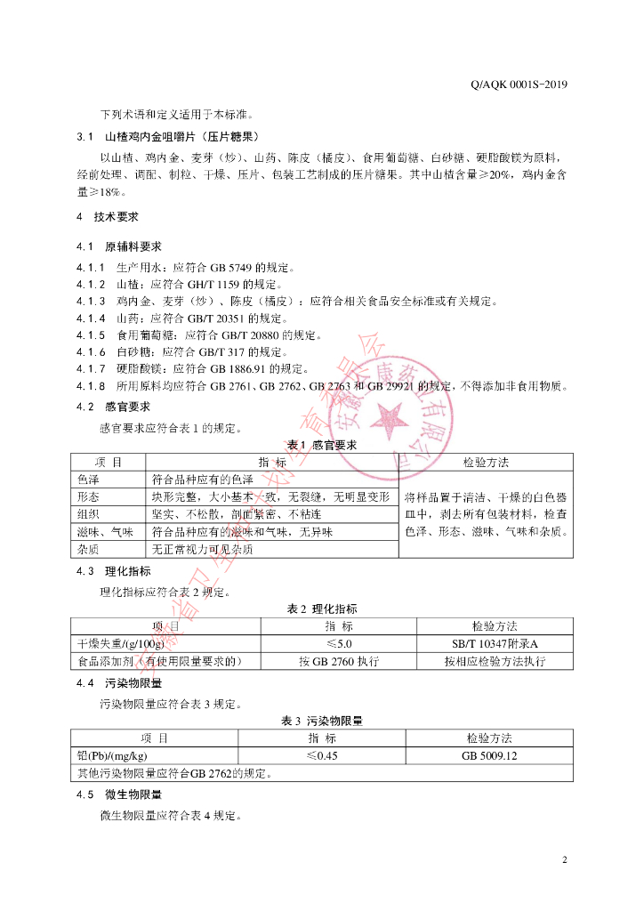 Q/AQK 0001S-2019 标准预览