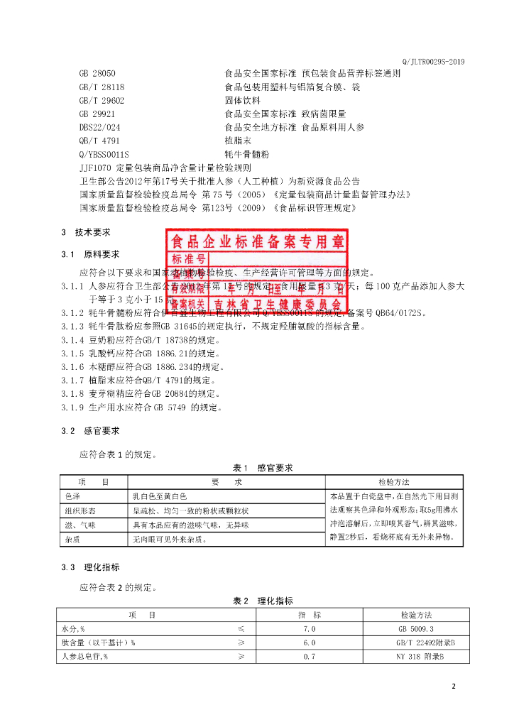 Q/JLTR 0029S-2019 标准预览