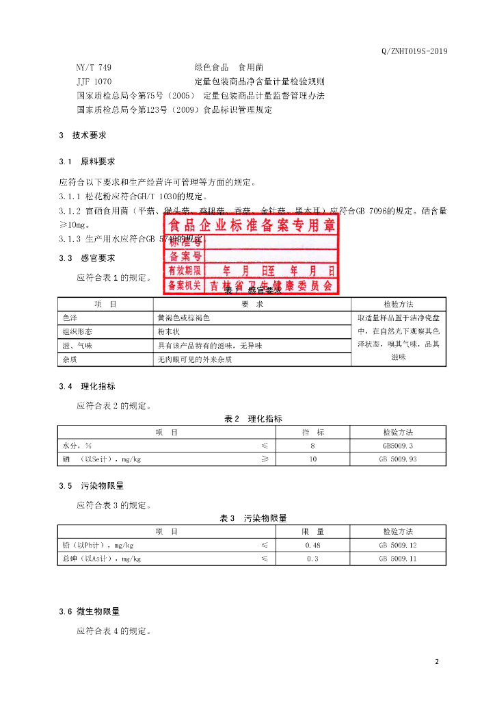 Q/ZNHT 019S-2019 标准预览