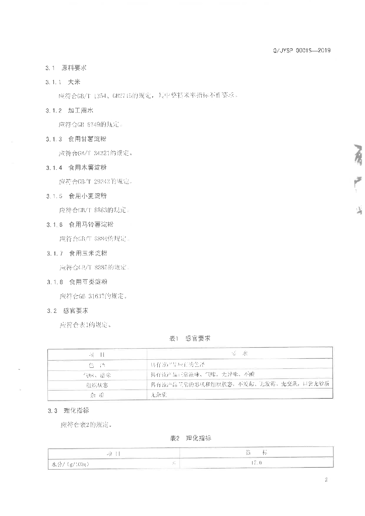 Q/JYSP 0001S-2019 标准预览