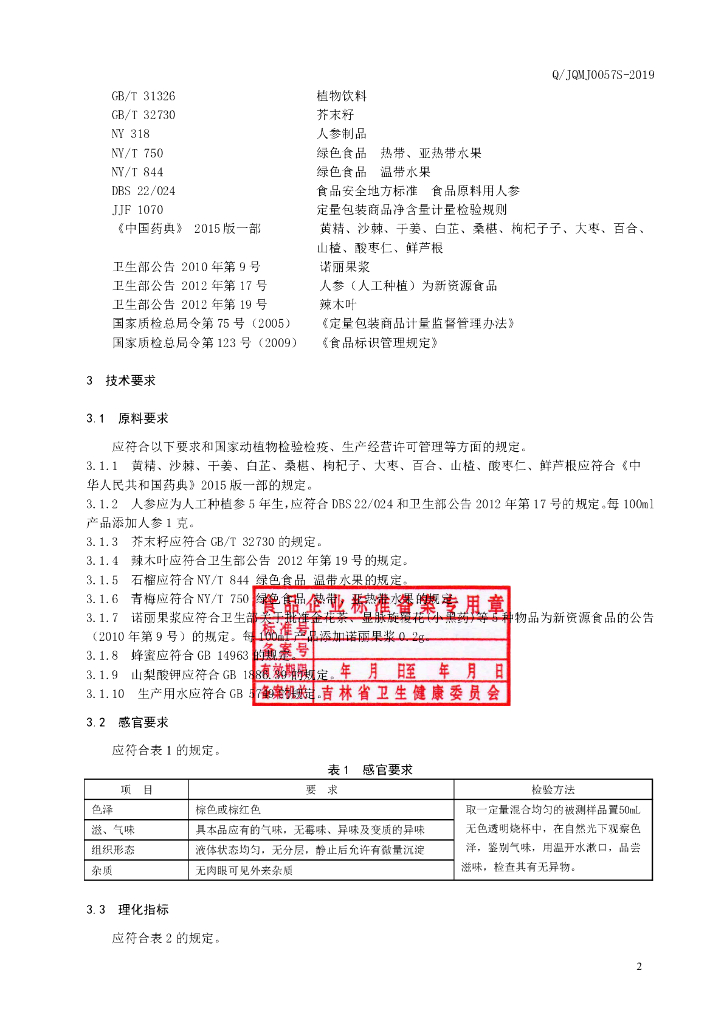 Q/JQMJ 0057S-2019 标准预览