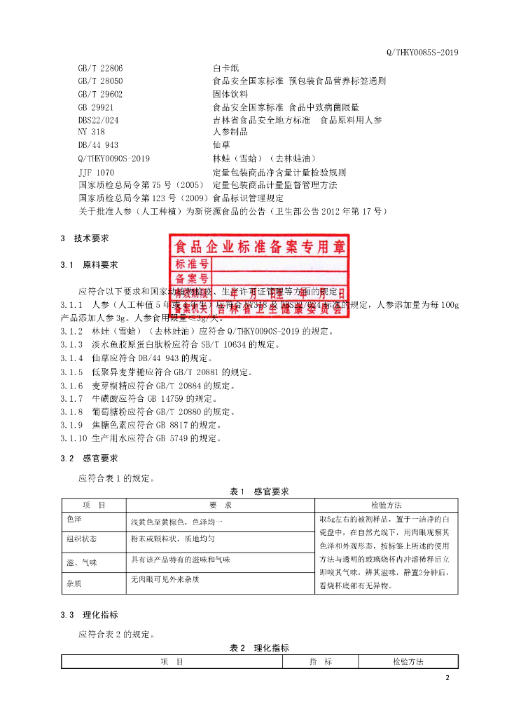 Q/THKY 0085S-2019 标准预览