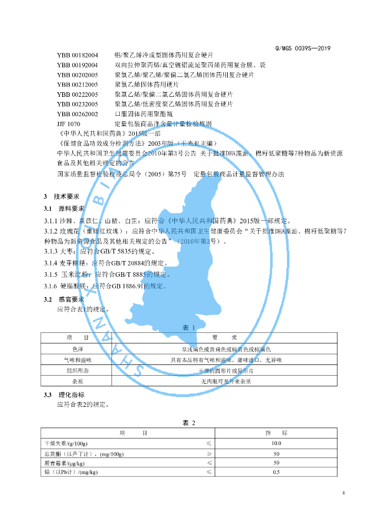 Q/MGS 0039S-2019 标准预览