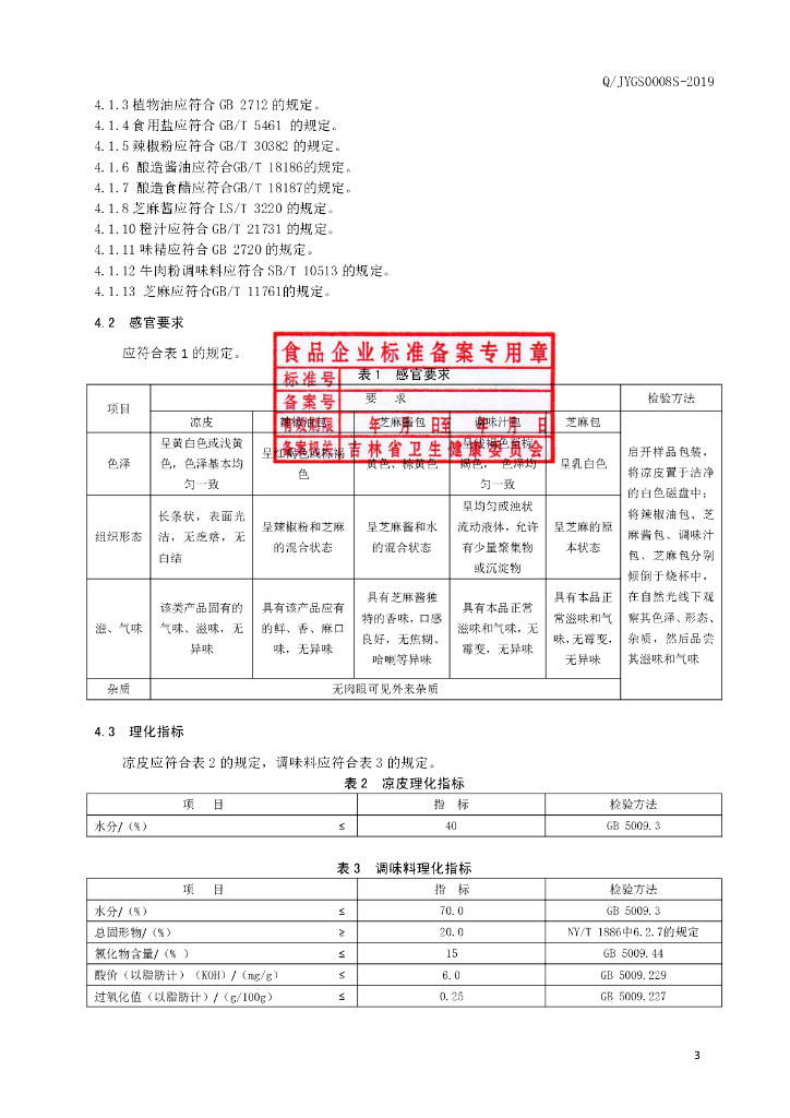 Q/JYGS 0008S-2019 标准预览