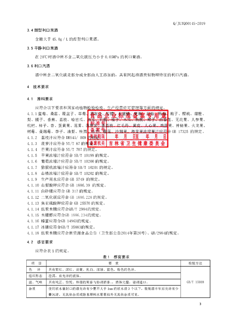 Q/JLTQ 0014S-2019 标准预览