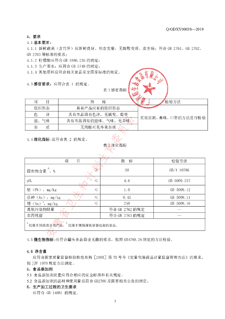 Q/GDXY 0003S-2019 标准预览