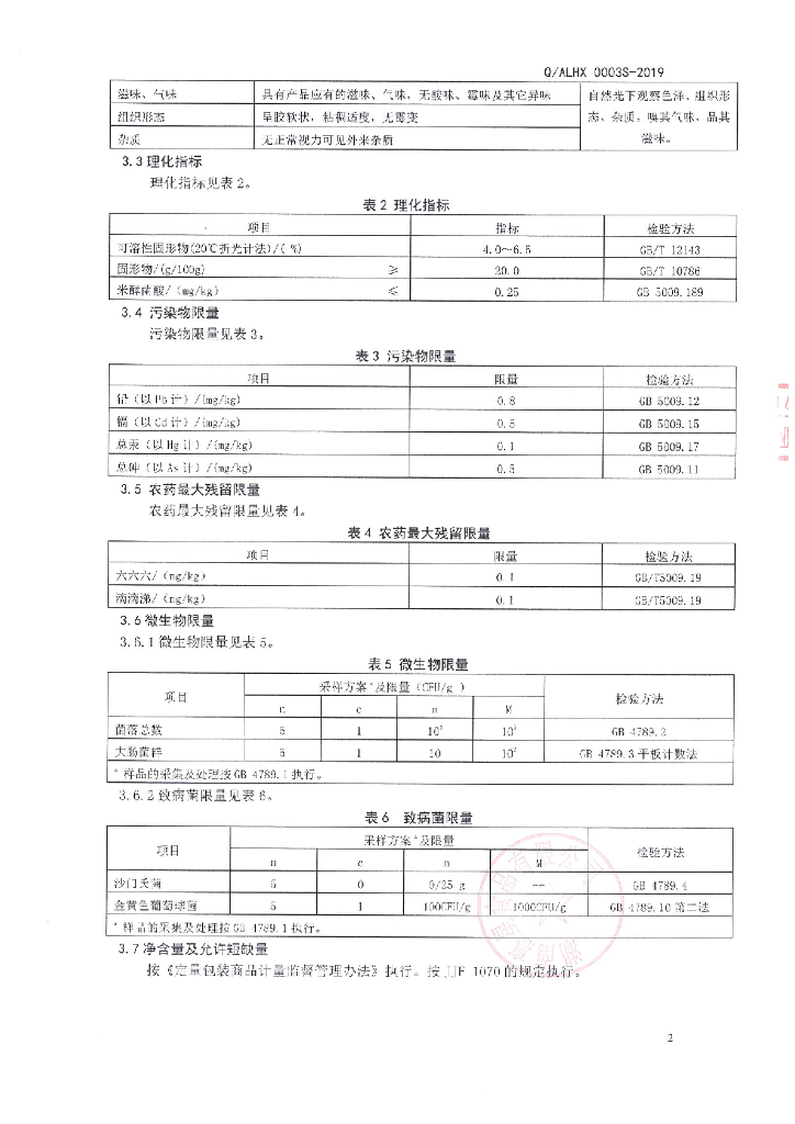 Q/ALHX 0003S-2019 标准预览