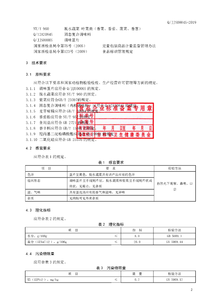 Q/JJS 0004S-2019 标准预览