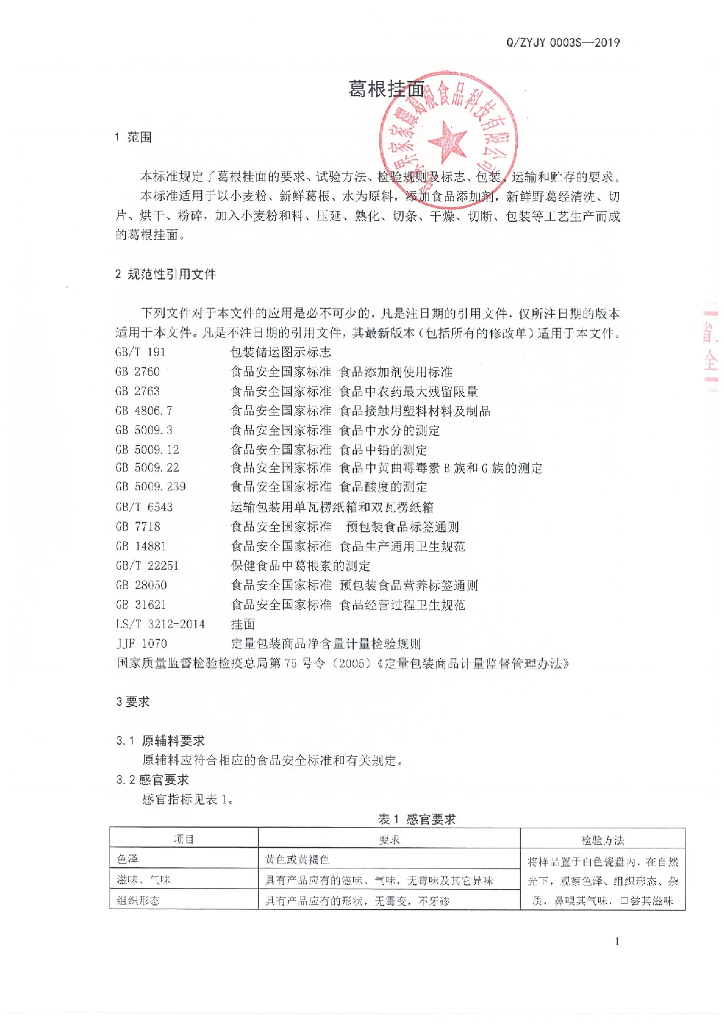 Q/ZYJY 0003S-2019 标准预览