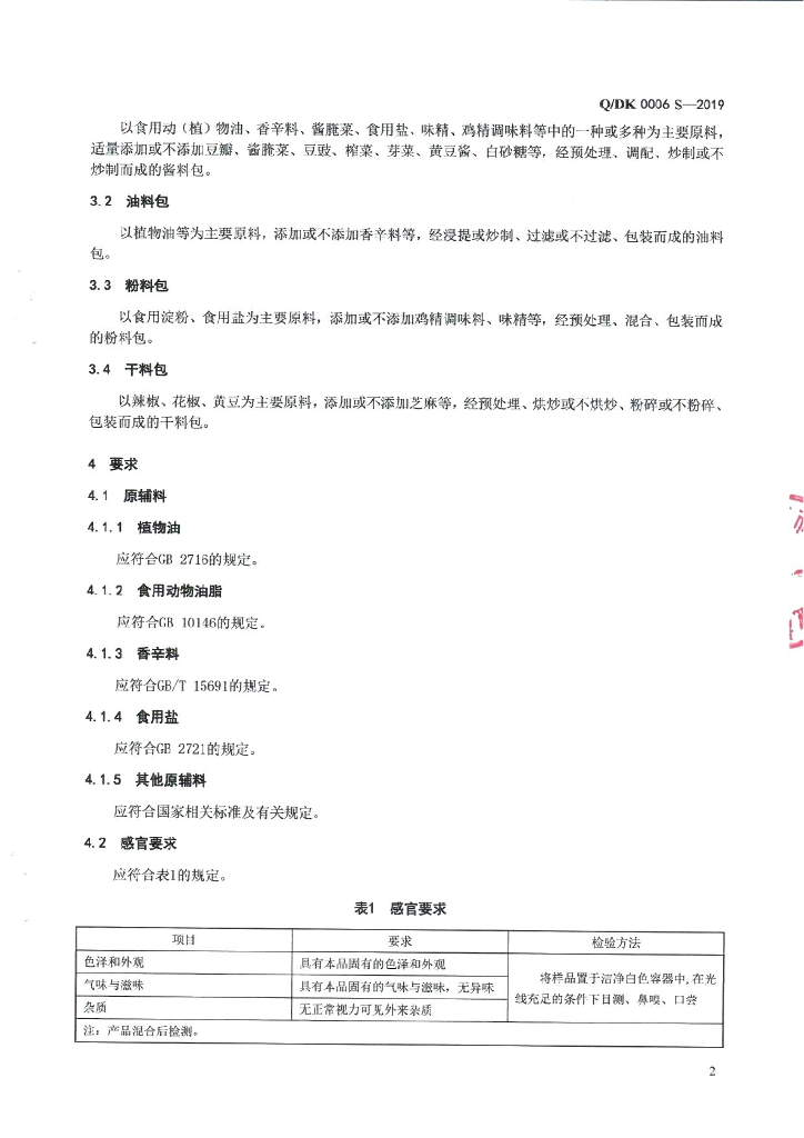 Q/DK 0006S-2019 标准预览