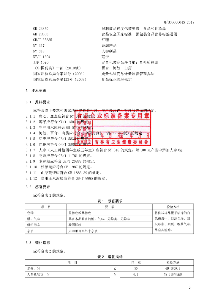 Q/BSSC 0004S-2019 标准预览