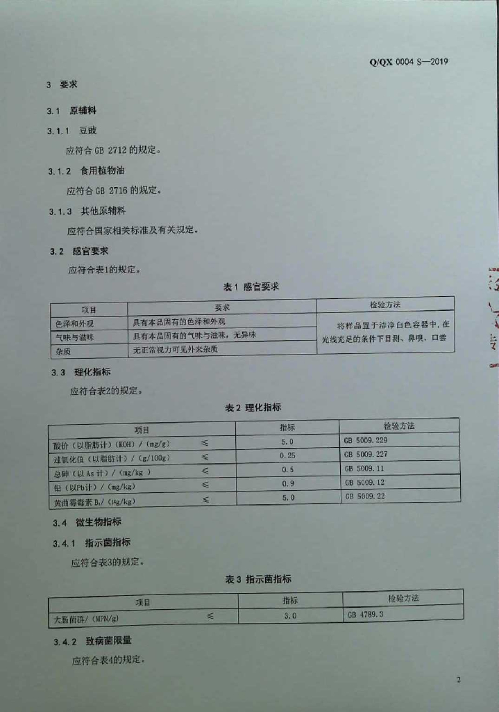 Q/QX 0004S-2019 标准预览