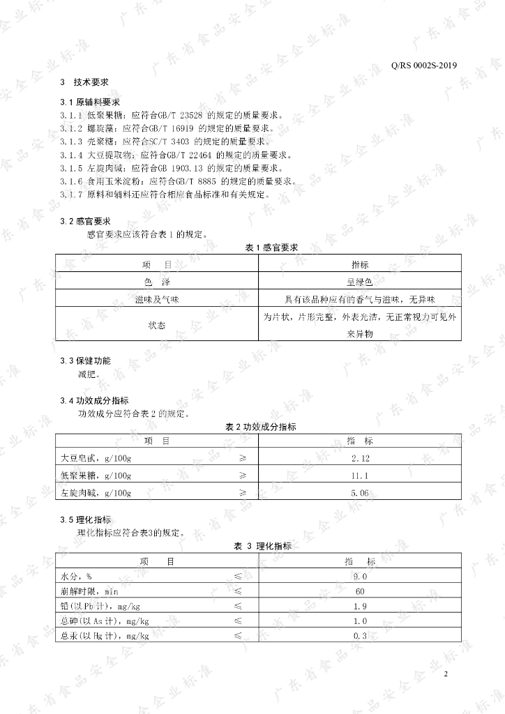 Q/RS 0002S-2019 标准预览