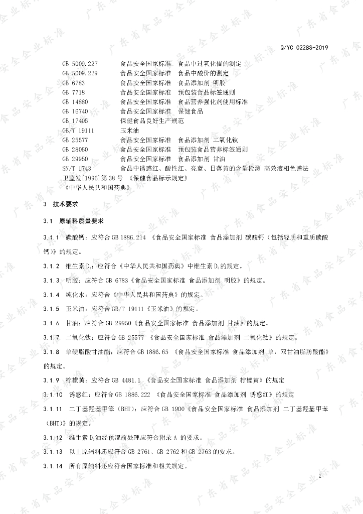 Q/YC 0228S-2019 标准预览