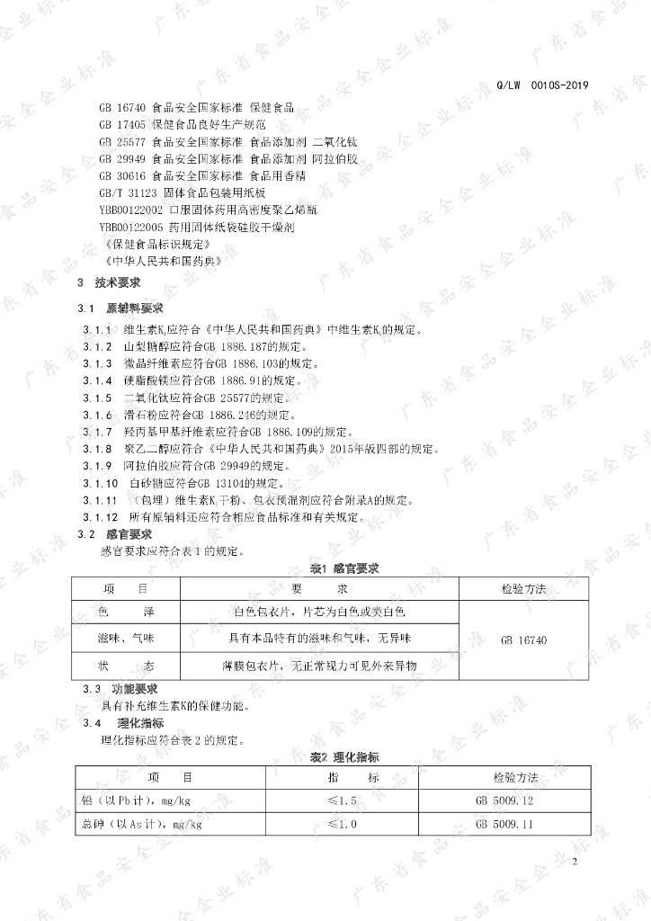 Q/LW 0010S-2019 标准预览