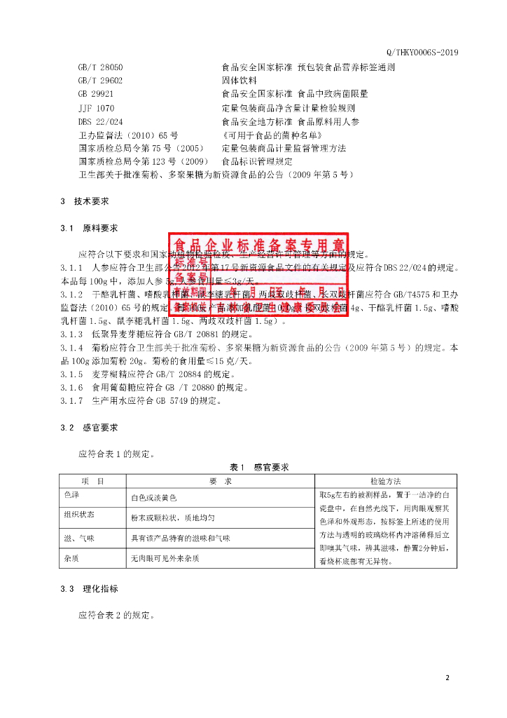 Q/THKY 0006S-2019 标准预览