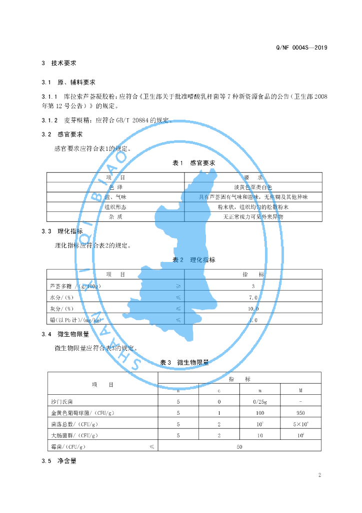 Q/NF 0004S-2019 标准预览
