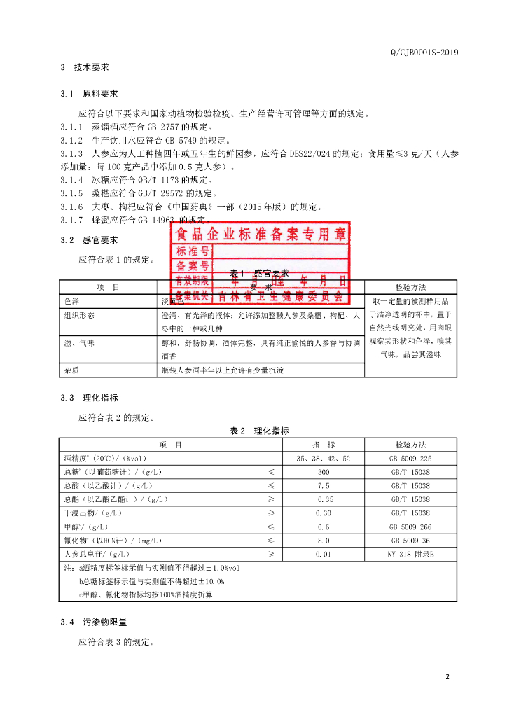 Q/CJB 0001S-2019 标准预览