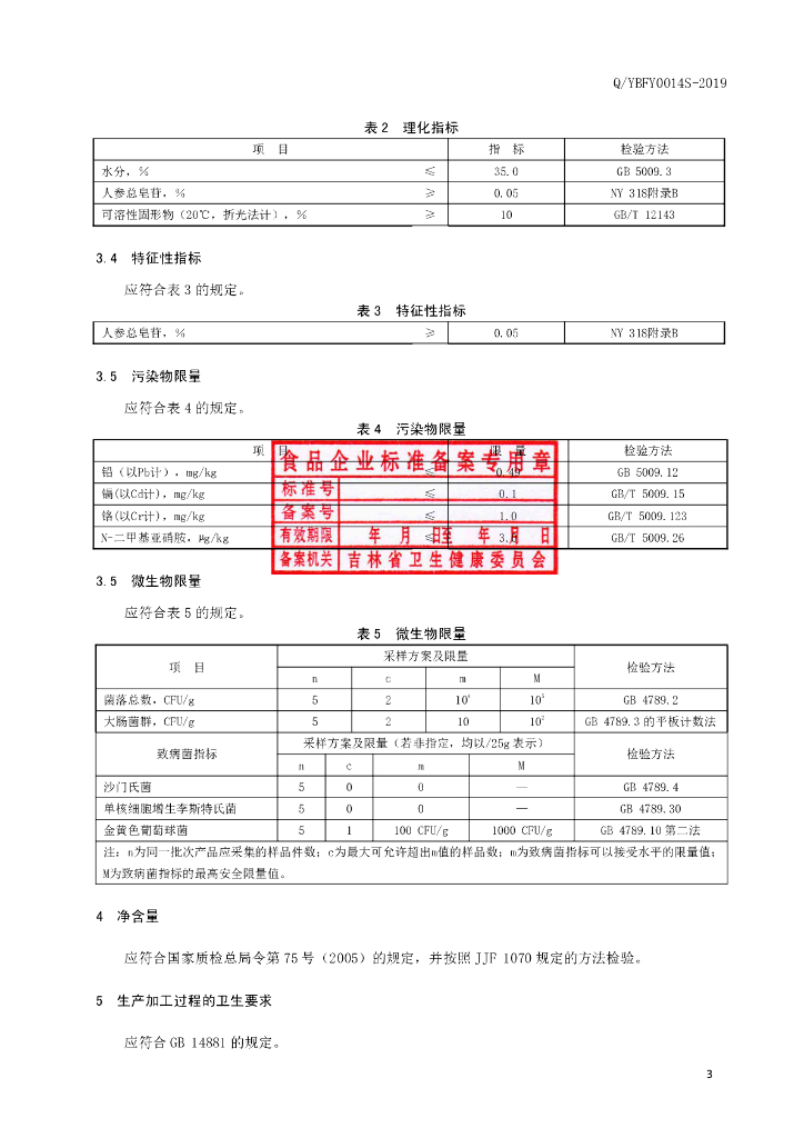 Q/YBFY 0014S-2019 标准预览