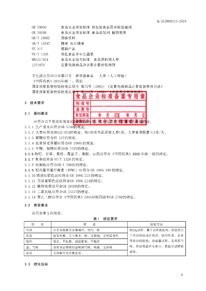 Q/JLZH 0051S-2019 标准预览