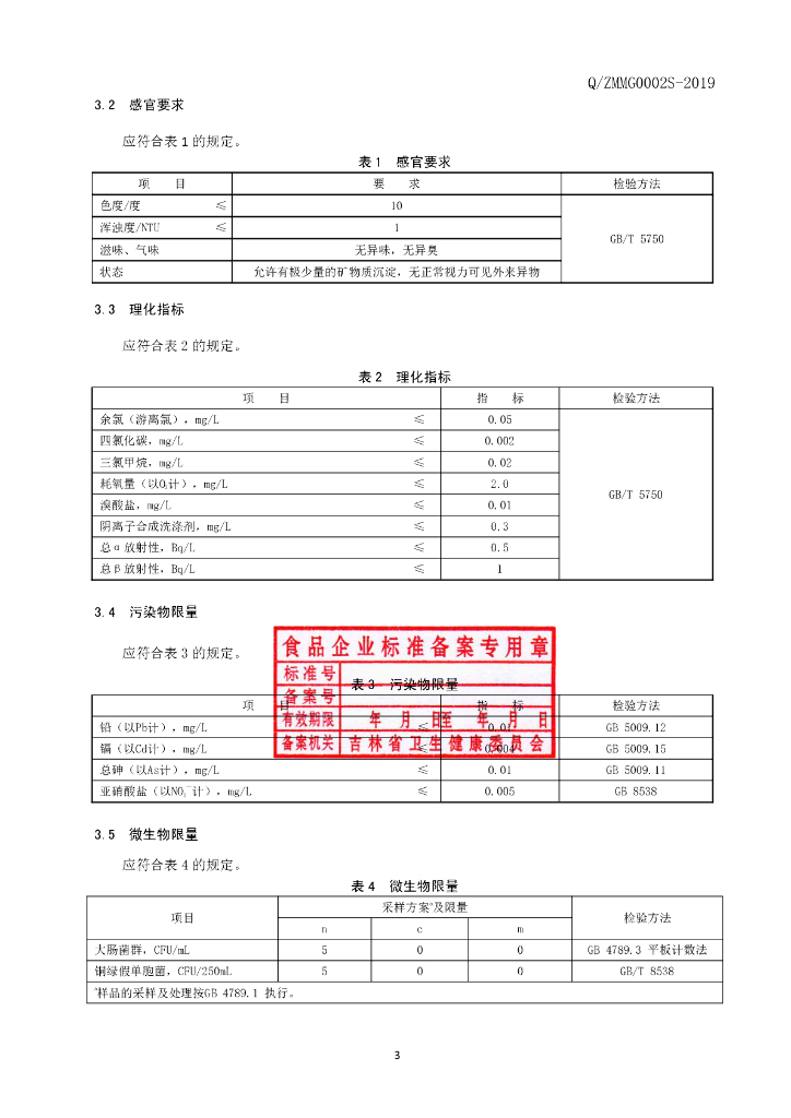 Q/ZMMG 0002S-2019 标准预览
