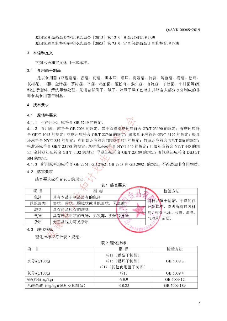 Q/AYK 0006S-2019 标准预览