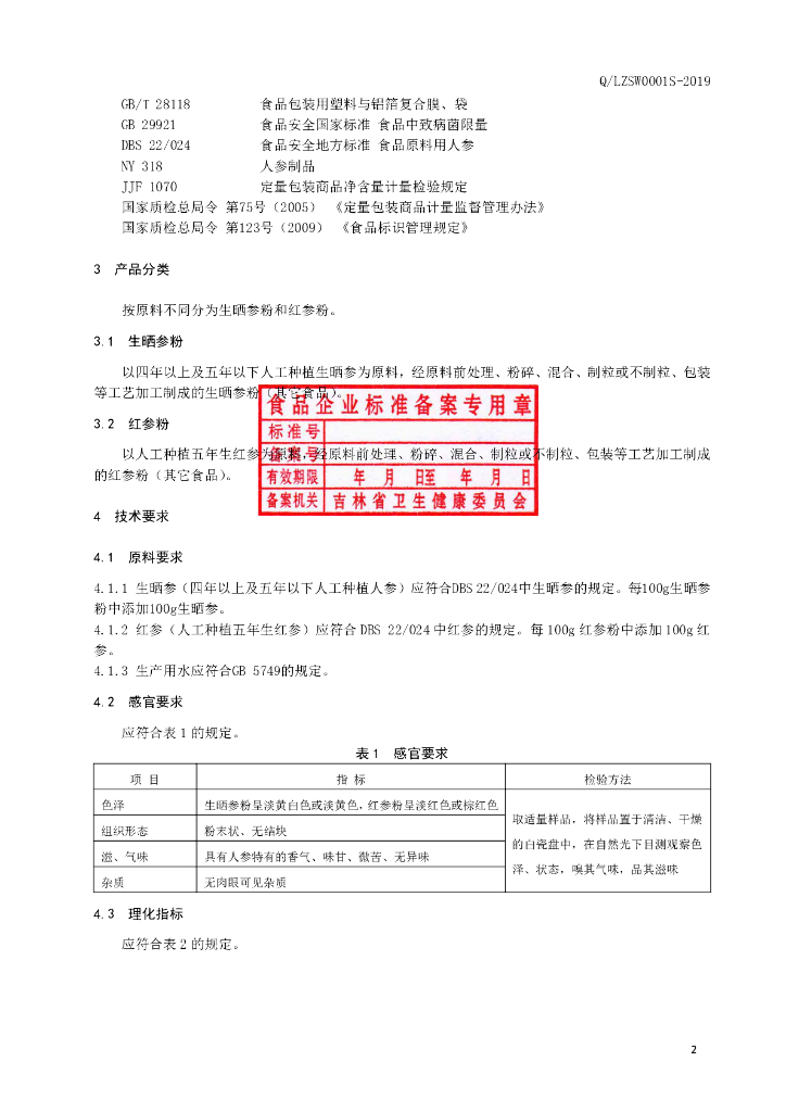 Q/LZSW 0001S-2019 标准预览