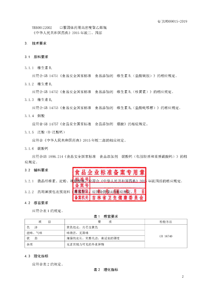 Q/JLWD 0001S-2019 标准预览