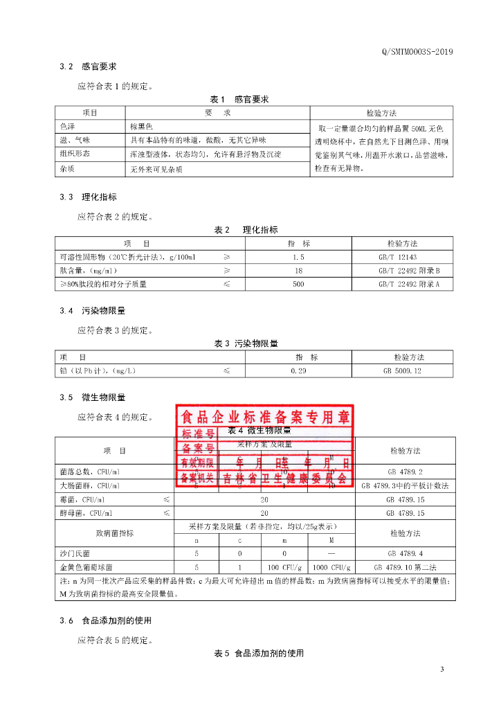Q/SMTM 0003S-2019 标准预览