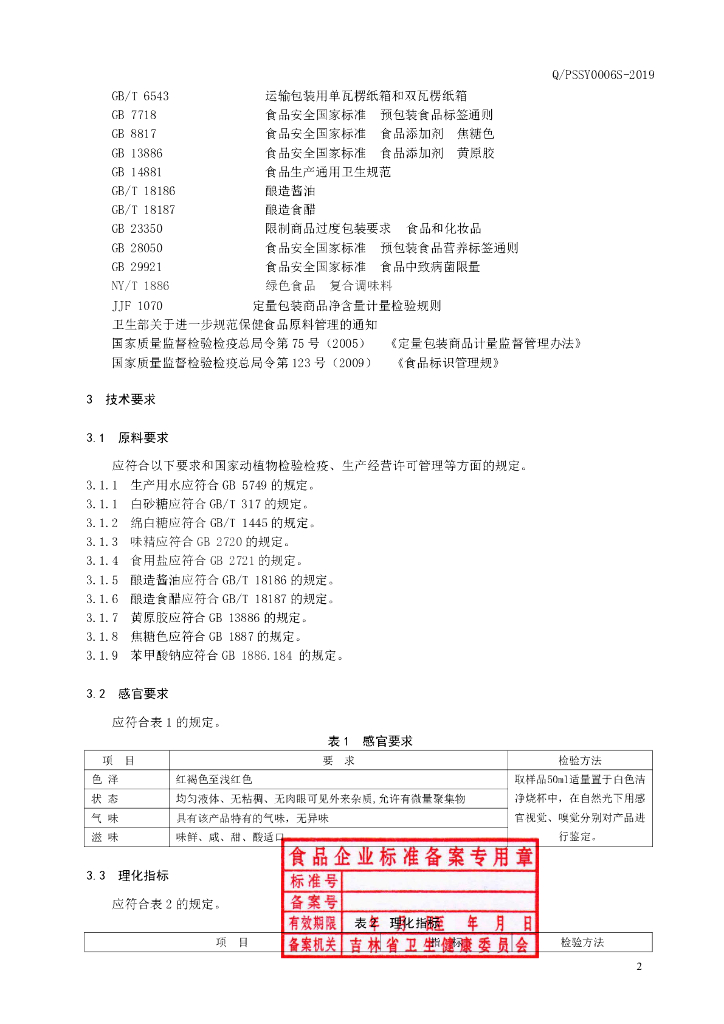 Q/PSSY 0006S-2019 标准预览