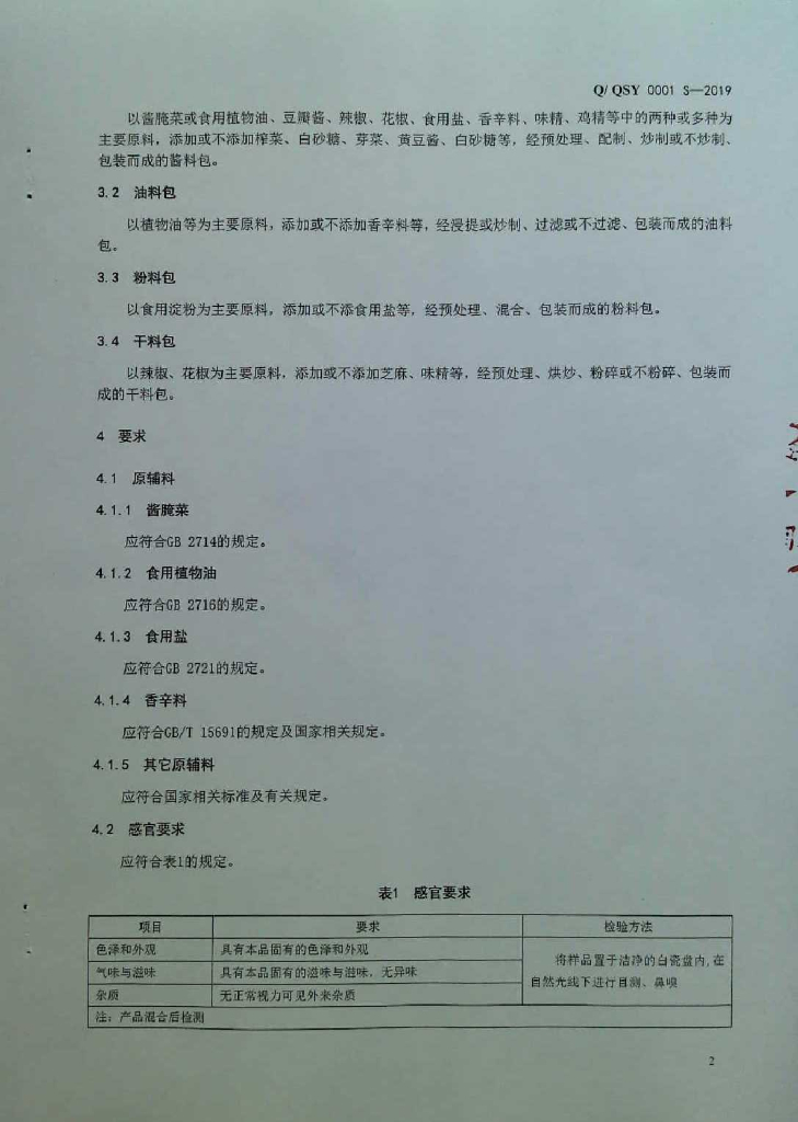 Q/QSY 0001S-2019 标准预览
