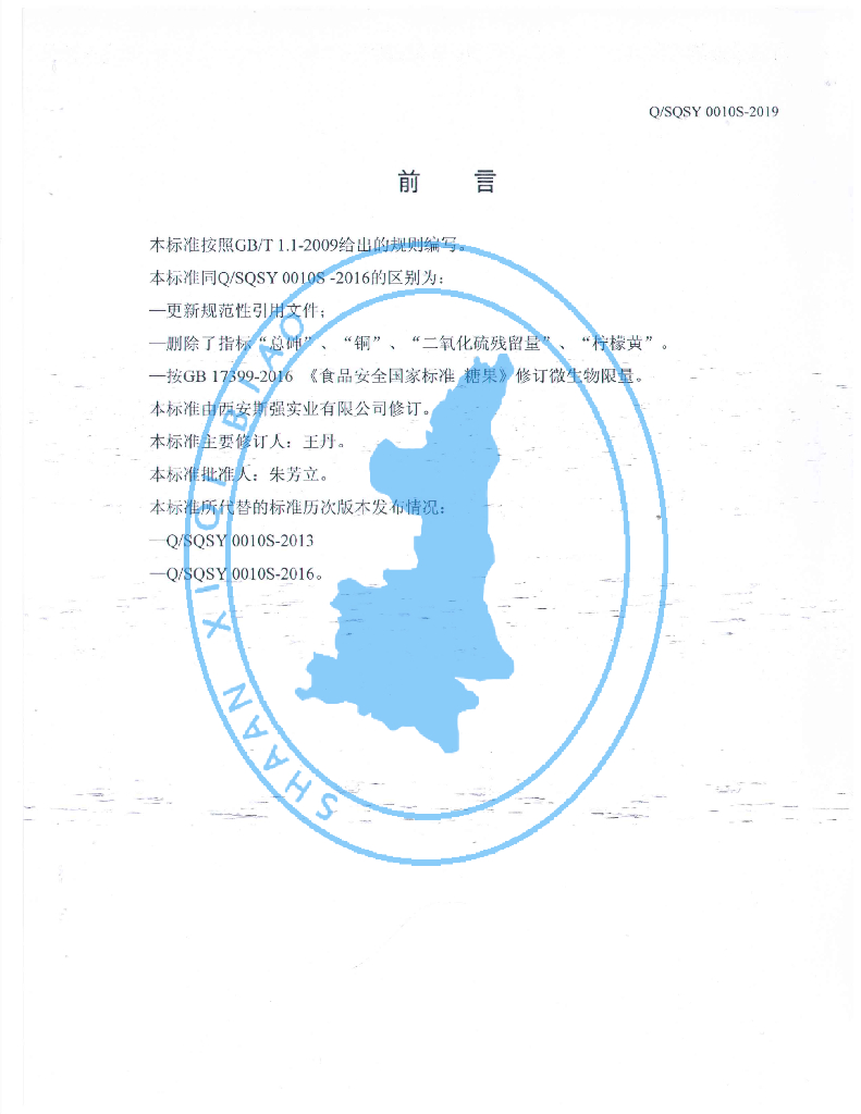 Q/SQSY 0010S-2019 标准预览