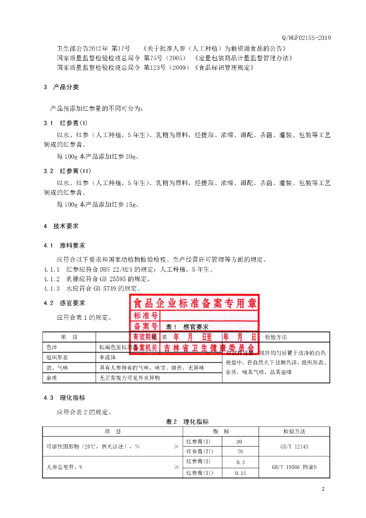 Q/HGF 0215S-2019 标准预览