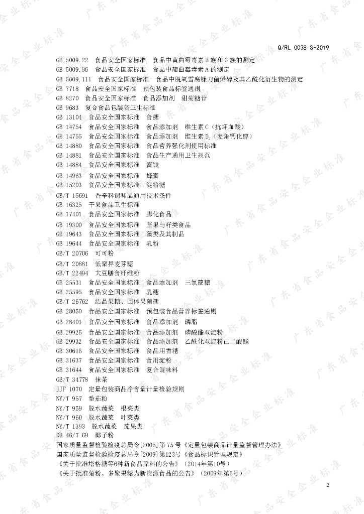 Q/RL 0038S-2019 标准预览