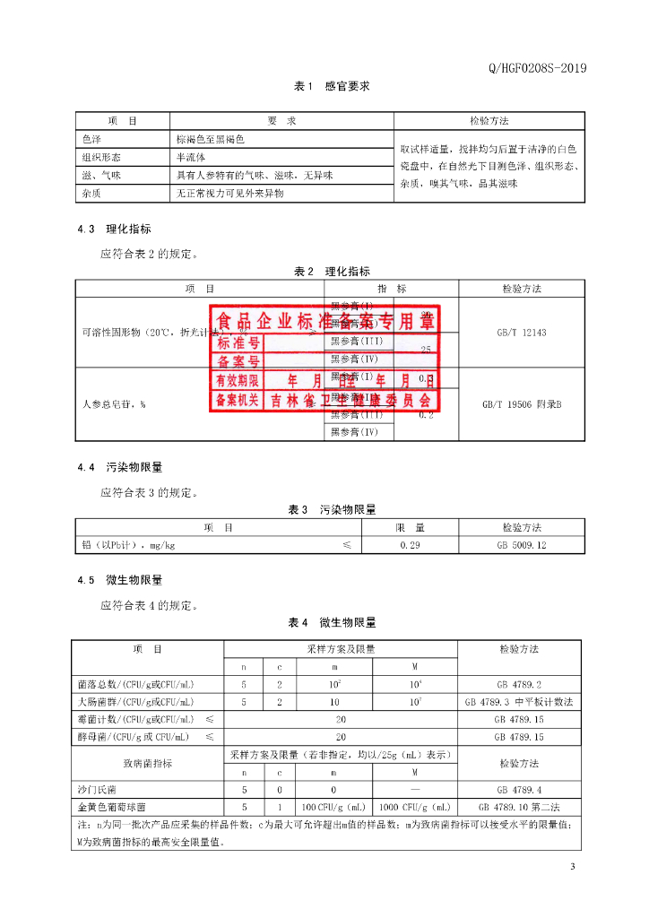 Q/HGF 0208S-2019 标准预览